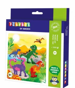 Outlet Playbox Perlesæt - Dinosaurer, 2.000 stk
