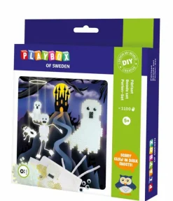 Clearance Playbox Perlesæt - Spøgelser (selvlysende), 1.100 stk