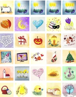 Clearance Ciha Piktogram supplement - Højtider/årstider, 30 kort