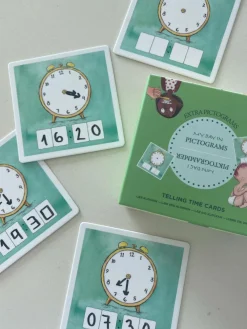 Clearance Ciha Piktogram supplement - Lær klokken, 30 kort