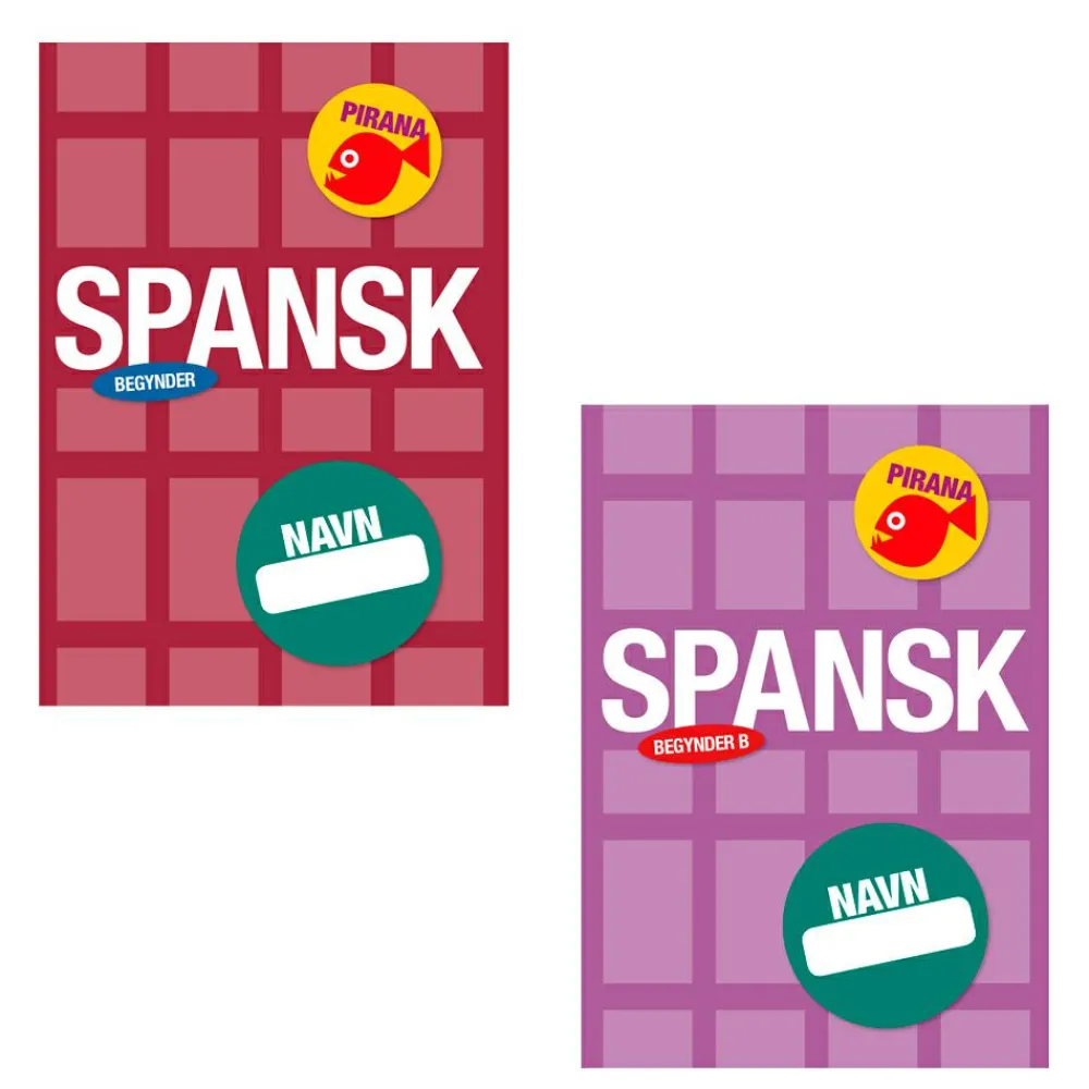 Clearance Pirana træningshæfte - Begynder: Spansk 6.-9. kl.