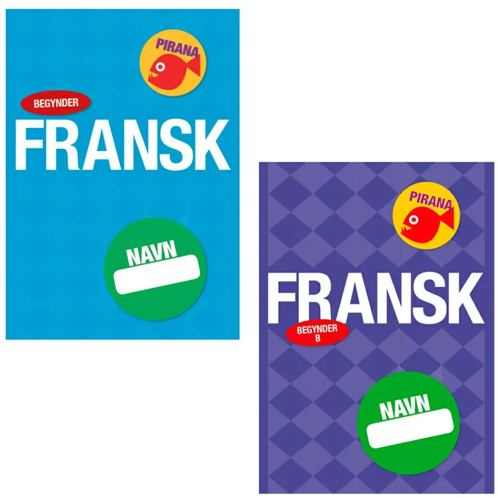 Sale Pirana træningshæfte - Fransk: Begynder + Letøvet