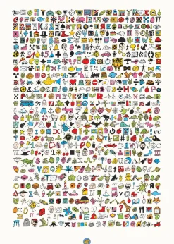 Clearance Plakat 50 x 70 cm - Snak om lidt af hvert