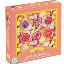 Clearance Djeco Plastperler - Blomster, 285 stk.