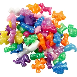 Discount Creativ Company Plastperler - Figurmix dyr, 55 gr. (ca. 32 stk)