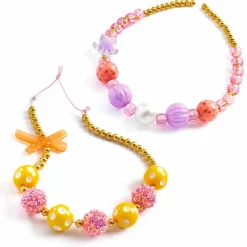 Djeco Plastperler - Guldmix, 200+ stk