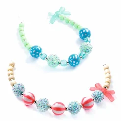 Outlet Djeco Plastperler - Sølvmix, 200+ stk