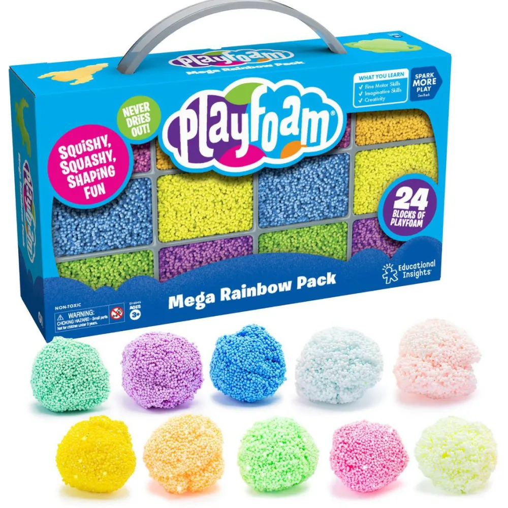 Discount Learning Resources Playfoam 24-pak inkl. Glitter + Glow in the dark