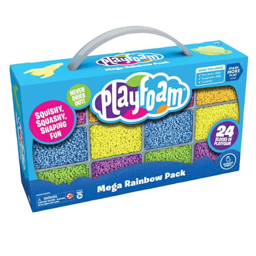Discount Learning Resources Playfoam 24-pak inkl. Glitter + Glow in the dark