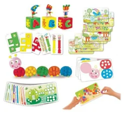 Hot PlayMais tilbehør - Leg & Lær kort, 84 stk