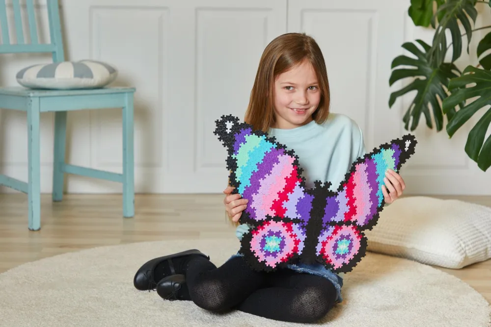 New Plus-Plus - Puzzle By Number, Sommerfugl 800 stk