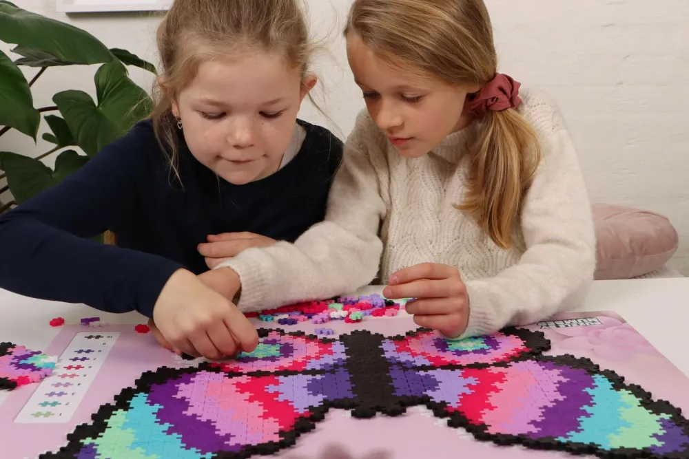 New Plus-Plus - Puzzle By Number, Sommerfugl 800 stk