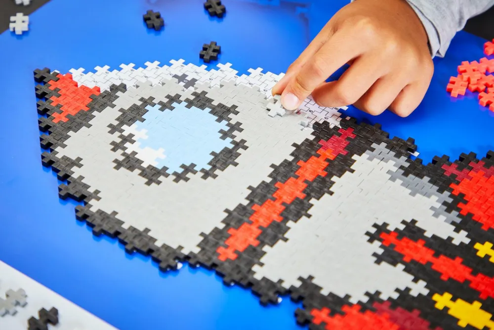 New Plus-Plus - Puzzle By Number, Raket 500 stk