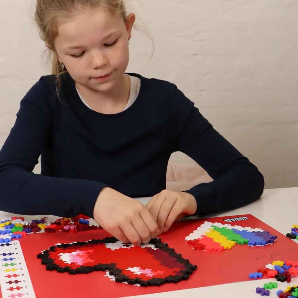 Online Plus-Plus - Puzzle By Number, Hjerter 250 stk