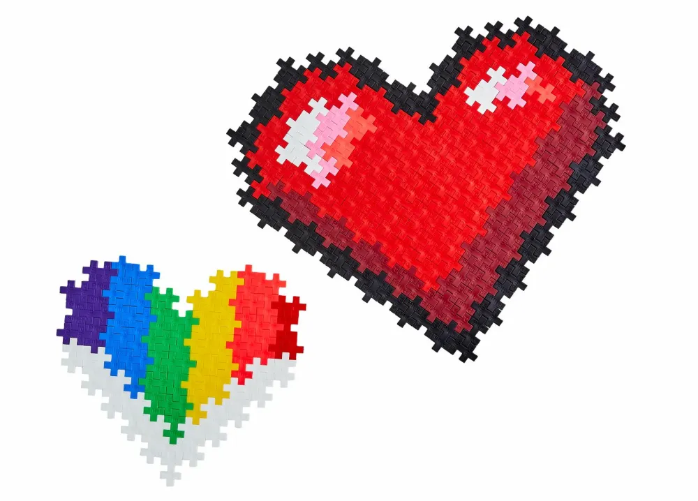 Online Plus-Plus - Puzzle By Number, Hjerter 250 stk