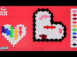 Online Plus-Plus - Puzzle By Number, Hjerter 250 stk