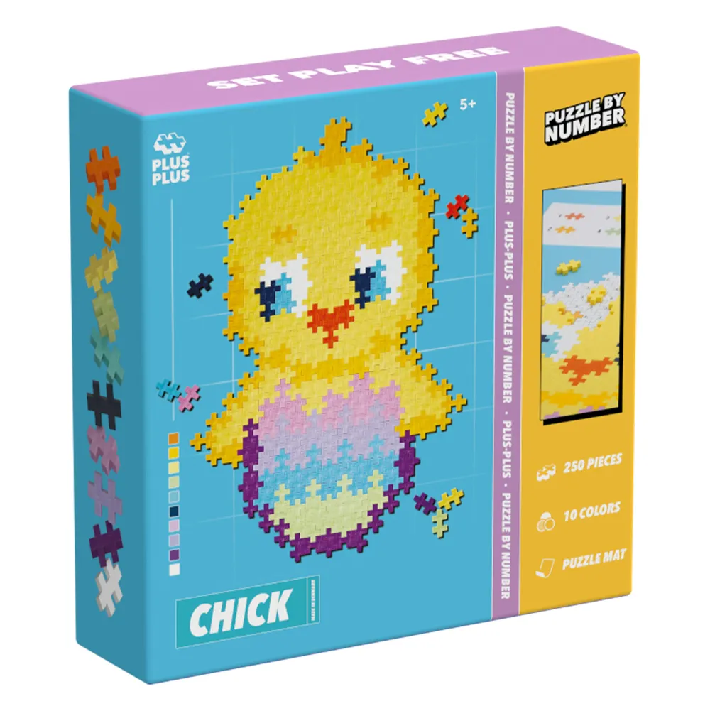 Clearance Plus-Plus - Puzzle By Number, Kylling 250 stk
