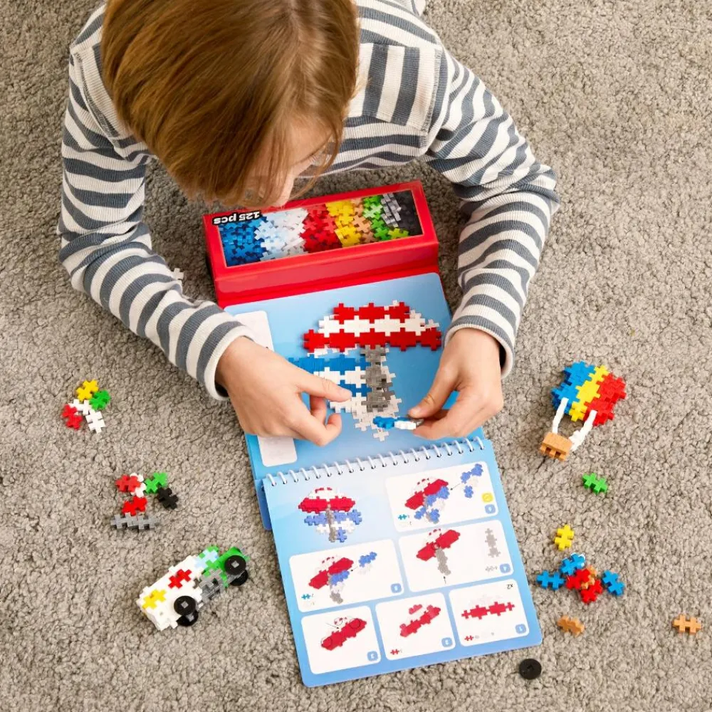 New Plus-Plus aktivitetssæt - Transportmidler, 125 stk