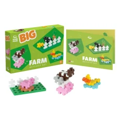 Hot Plus-Plus BIG aktivitetssæt - Bondegård, 40 stk