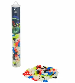 Plus-Plus i rør - Glow Mix, 100 stk