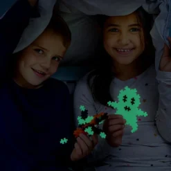 Plus-Plus i rør - Glow Mix, 100 stk