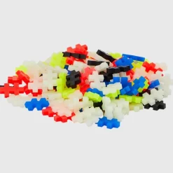 Plus-Plus i rør - Glow Mix, 100 stk