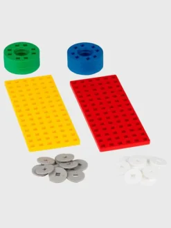 Clearance Plus-Plus tilbehørspakke - Rød & Gul, 30 dele