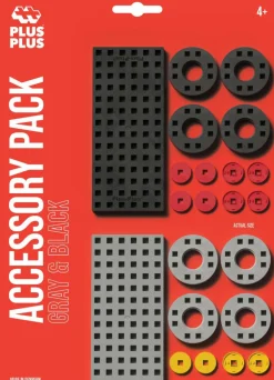 Sale Plus-Plus tilbehørspakke - Sort & Grå, 30 dele
