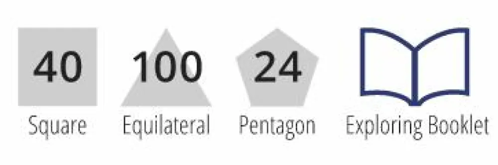 Hot Polydron byggesæt, 164 dele