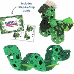 Outlet Polydron Large - Dinosaur, 130 dele