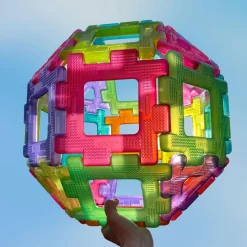 Online Polydron Large - Transparent, 60 dele