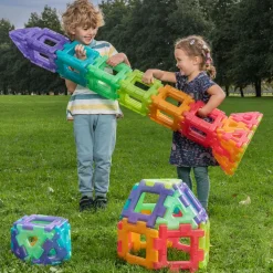 Online Polydron Large - Transparent, 60 dele