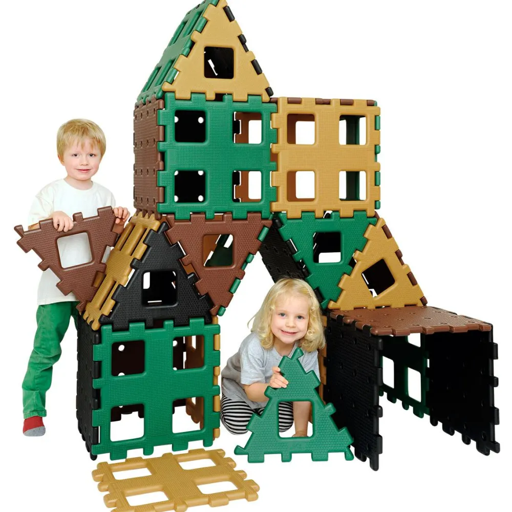 Best Polydron XL - Natur, 36 dele