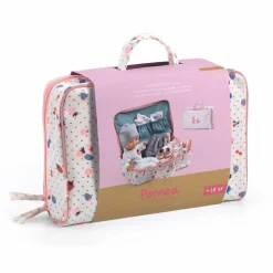 Hot Djeco Pomea dukke 32 cm - Vanille, inkl. rejsekuffert