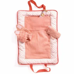 Djeco Pomea dukketilbehør - Lyserød pusletaske