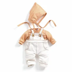 Clearance Djeco Pomea dukketøj - Sæt med overalls, Cannelle
