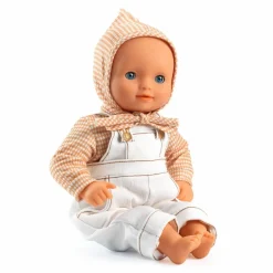 Clearance Djeco Pomea dukketøj - Sæt med overalls, Cannelle