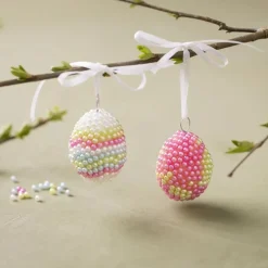 Best Creativ Company Påskepose - Lav Pearl Clay påskeæg, 2 stk