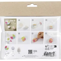 Best Creativ Company Påskepose - Lav Pearl Clay påskeæg, 2 stk