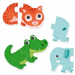 Outlet Djeco Puslespil 10-i-1 - Dyr