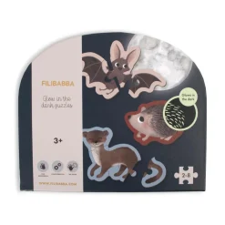 New Filibabba Puslespil 7-i-1 - Skovens dyr