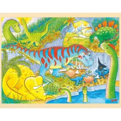 Online goki Puslespil i ramme m. 48 brk. - Dinosaurer