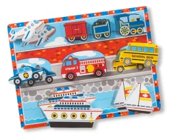 Discount Melissa & Doug Puslespil Jumbo - Køretøjer