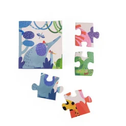 Moulin Roty Puslespil m. 24 brikker - Den farverige verden