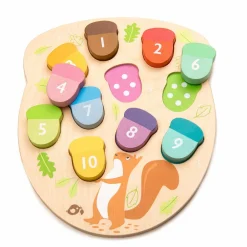 Tender Leaf Puslespil m. 10 brikker - Tæl ahorn