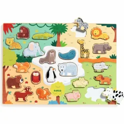 Discount Djeco Puslespil m. 22 brikker - Verdens dyr