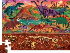 Sale Crocodile Creek Puslespil m. 48 brk. - Over/Under - Dino World