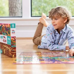 Sale Crocodile Creek Puslespil m. 48 brk. - Over/Under - Dino World