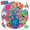 New eeBoo Puslespil med 500 brikker - Birds & flowers