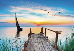 Clearance Clementoni Puslespil med 500 brikker - Peaceful Wind